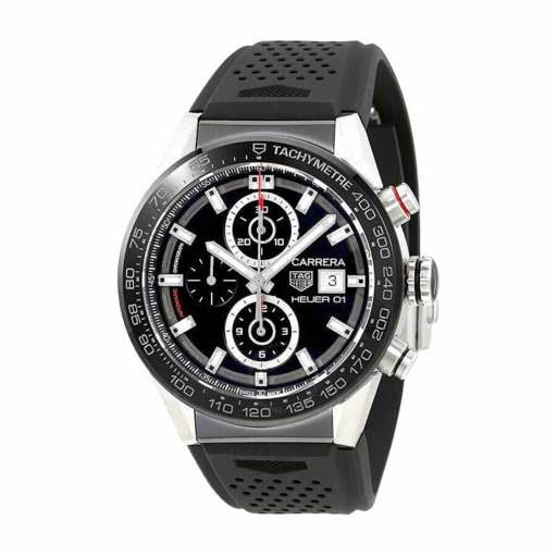 TAG Heuer Carrera Chronograph CBN2A1B.BA0643 “Black Rubber” Deluxe Copy Quality - photo 2