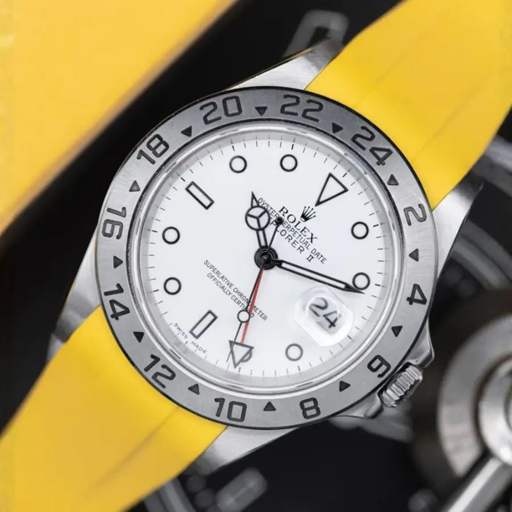 Rolex – Explorer II –  Rubber Strap – Yellow - photo 3