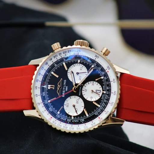 Breitling – Navitimer – Rubber Strap – Red - photo 2