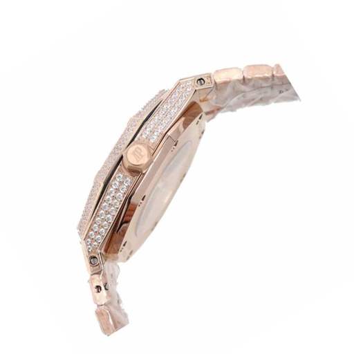 Audemars Piguet Royal Oak AP160SF296 “Iced Out Rose Gold” Top Grade Replica - photo 4