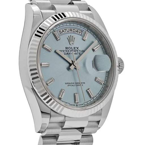 Rolex Day-Date 128236 “Ice Blue Grooved” Super Clone Quality - photo 2