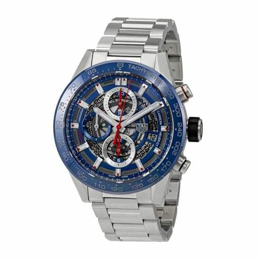 TAG Heuer Carrera 01 CAR201T “Blue Skeleton Dial” Precision Replica Edition - photo 2