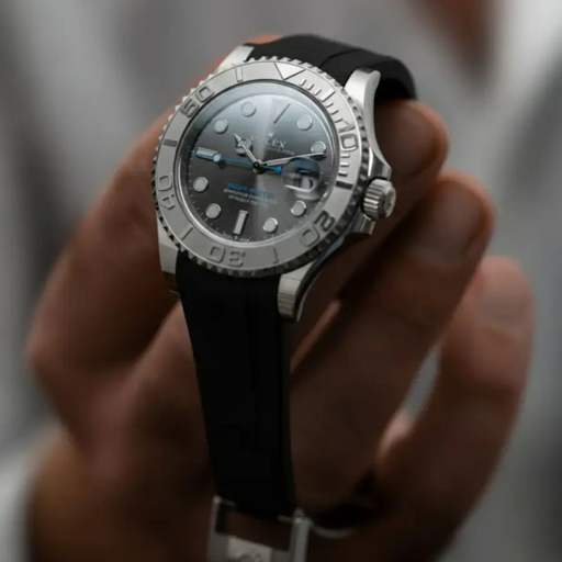 Rolex – Yacht-Master –  Rubber Strap – Black - photo 3