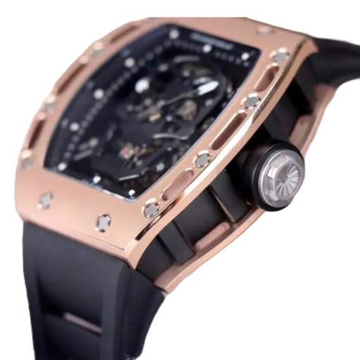 Richard Mille RM 52-01 Tourbillon “Skull” Dial Rose Gold Detailed Replica - photo 5