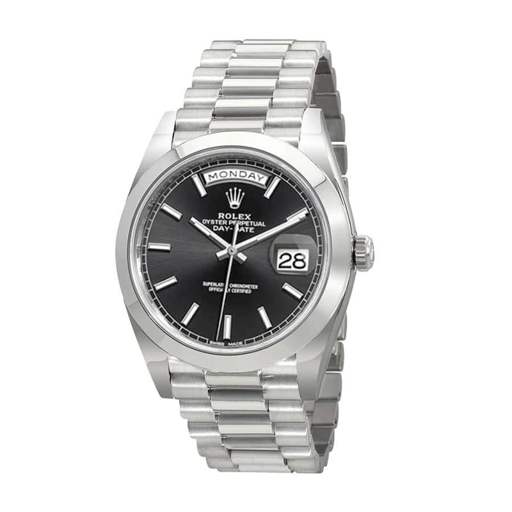 Rolex Day-Date 228206 “Black Diagonal Dial” Premium Copy 1:1 - photo 2