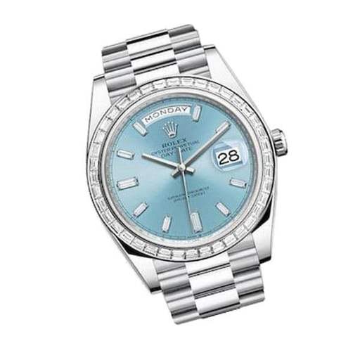 Rolex Day-Date 228396TBR “Ice Blue Baguette” Pro Clone 1:1 - photo 3