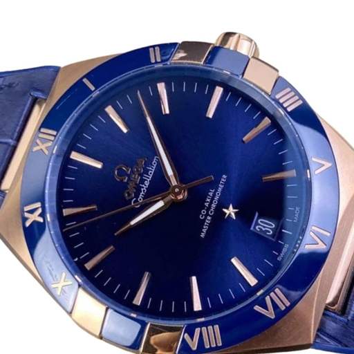 Omega Constellation Blue Strap 131.53.39.20.08.001 Near Original Replica - photo 3