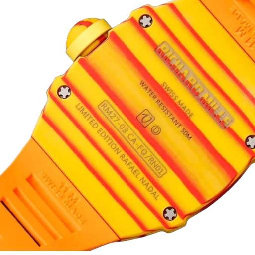 Richard Mille RM 27-03 Tourbillon “Rafael Nadal” Yellow Perfect Duplicate 1:1 - photo 8