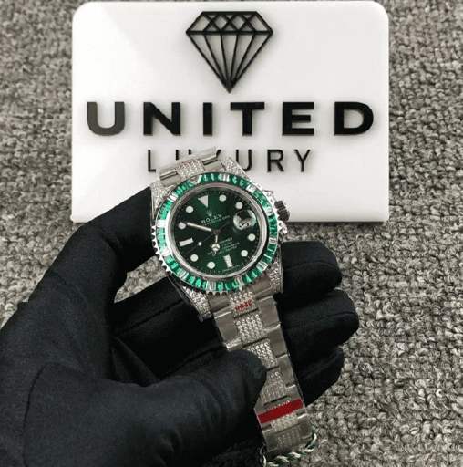 Rolex Submariner 116610LV “Hulk Iced Out” Premium Replica 1:1 - photo 2