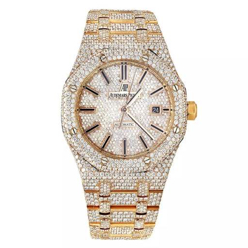 Audemars Piguet Royal Oak Chronograph 26331BA “Iced Out Gold” Ultra Fine Replica
