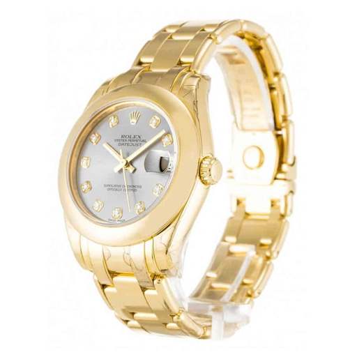 Rolex Pearl Master 81208 Gold & Diamond Dial Super Clone Premium Replica 1:1 - photo 2