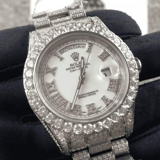 Rolex Day-Date II Diamond-Set Timepiece 218239 True Clone 1:1 - photo 3