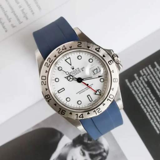 Rolex – Explorer II –  Rubber Strap – Blue - photo 3