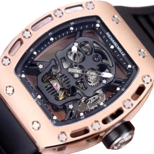 Richard Mille RM 52-01 Tourbillon “Skull” Dial Rose Gold Detailed Replica - photo 2