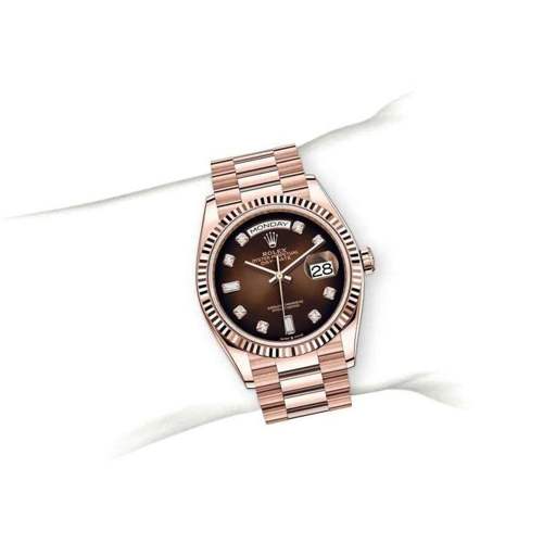 Rolex Day-Date 128235 “Brown Ombre Dial” Top Grade Clone 1:1 - photo 4