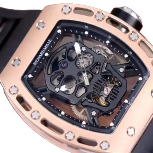 Richard Mille RM 52-01 Tourbillon “Skull” Dial Rose Gold Detailed Replica - photo 3