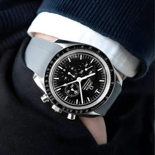 Omega – Speedmaster –  Rubber Strap – Grey - photo 3