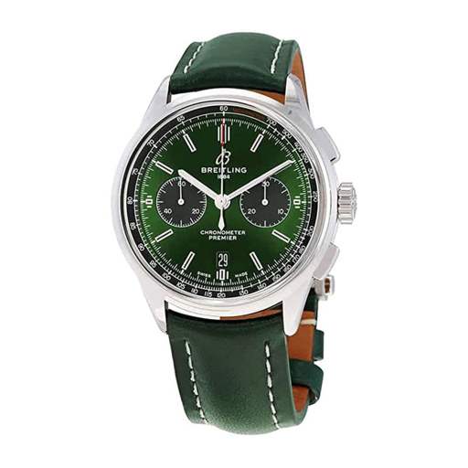 Breitling Premier B01 Chronograph AB0118A11L1X1 “Green Dial” Precision Duplicate 1:1 - photo 2
