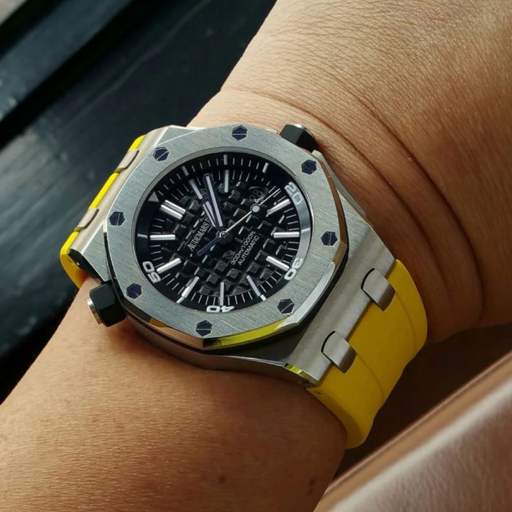 Audemars Piguet – Royal Oak Offshore Diver –  Rubber Strap – Yellow - photo 2