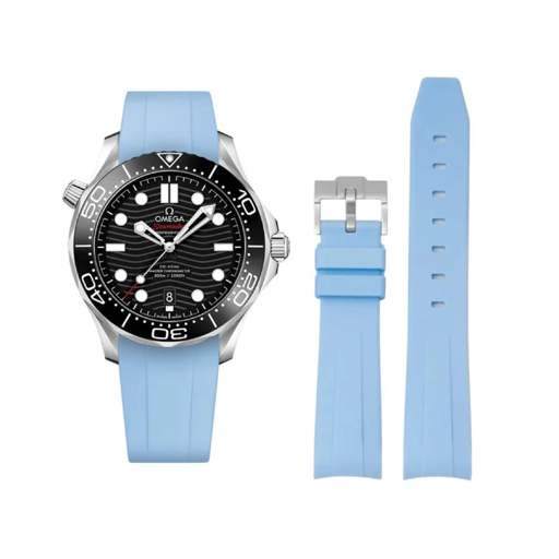 Omega – Seamaster –  Rubber Strap – Blue