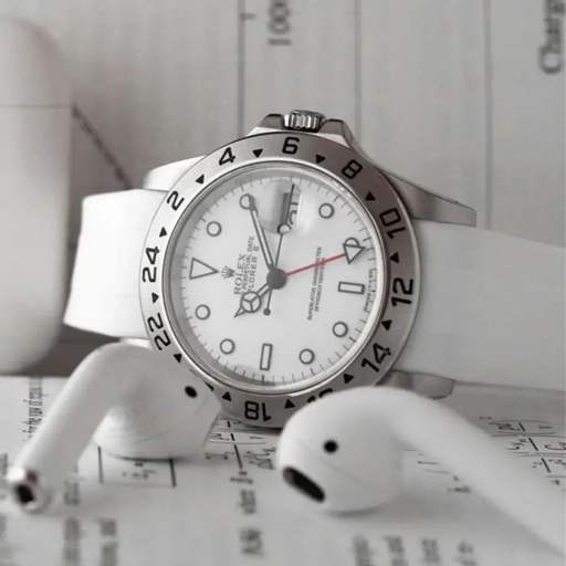 Rolex – Explorer II –  Rubber Strap – White - photo 3